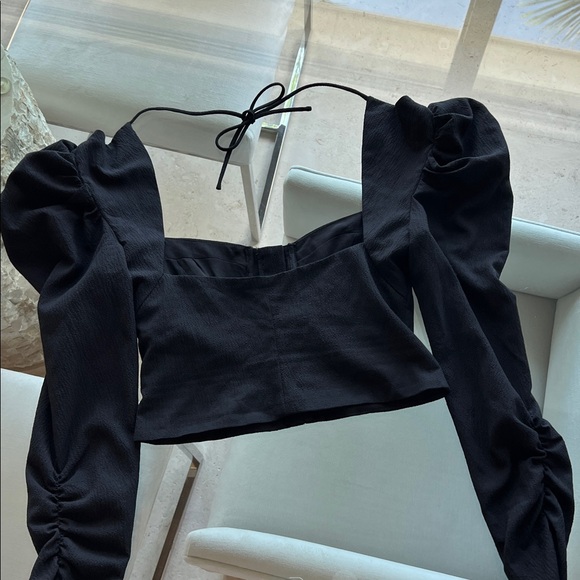 NEW! $128 REVOLVE ASTR THE LABEL Quinn corset top black S - Picture 8 of 13